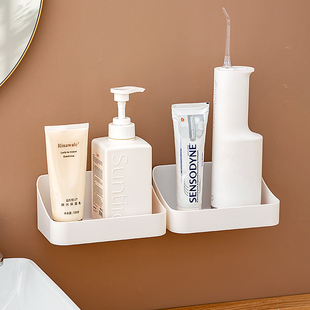 卫生间牙刷牙膏梳子置物架浴室免打孔壁挂洗手液置物架冲牙器支架