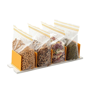 创意冰箱分隔板冷藏盒厨房侧门调料包保鲜袋密封袋挡板隔板置物架