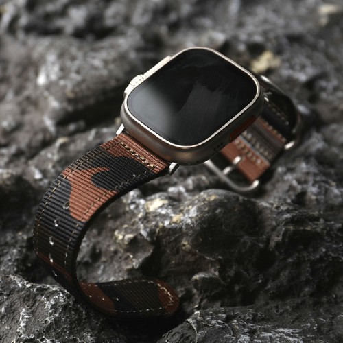 加厚双层迷彩尼龙表带