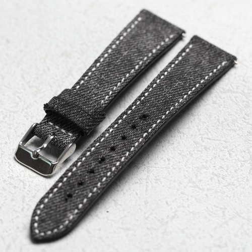 手工日本岗山牛仔布表带柔软