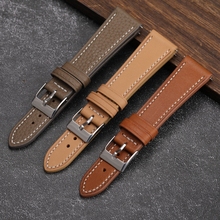 全手工真皮表带18 19 20 22MM快拆适配精工古董劳小方块头层牛皮
