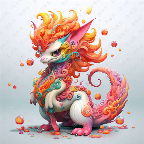 BDB-0400龙年插画原创插画新年龙插画素材定制素材