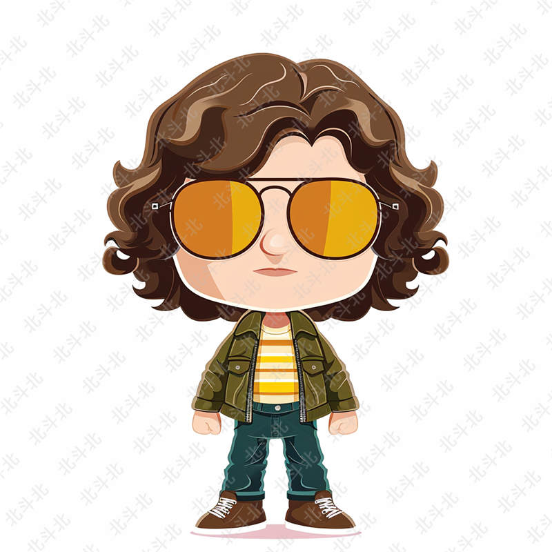 BDB-0447-4种卡通靓仔ip卡通形象标签牌可定制卡通ip