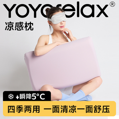 友智友眠四季两用慢回弹凉感记忆棉枕头护颈椎助睡眠夏季凉枕午睡