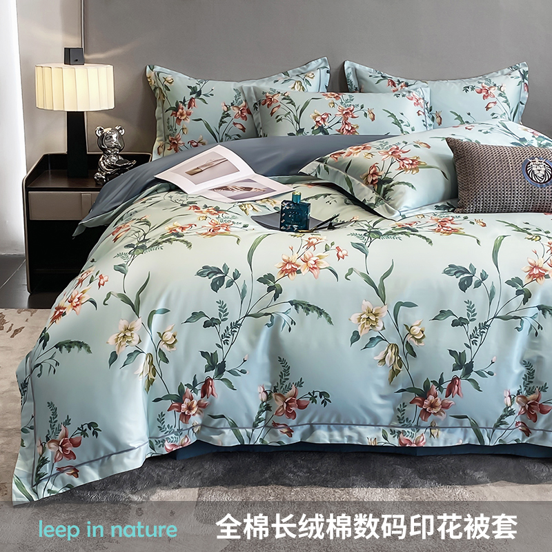 高端被套爱蒂斯长绒棉贡缎