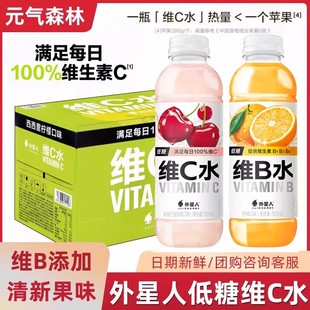 9瓶低糖维生素饮料促销 气森林外星人维B水柑橘果味饮品500ml 元