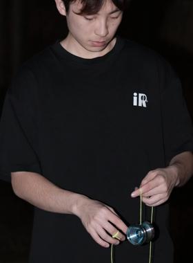 IndigoRoom悠悠球周边tee基础款IR印花潮流短袖T恤 纯棉重磅