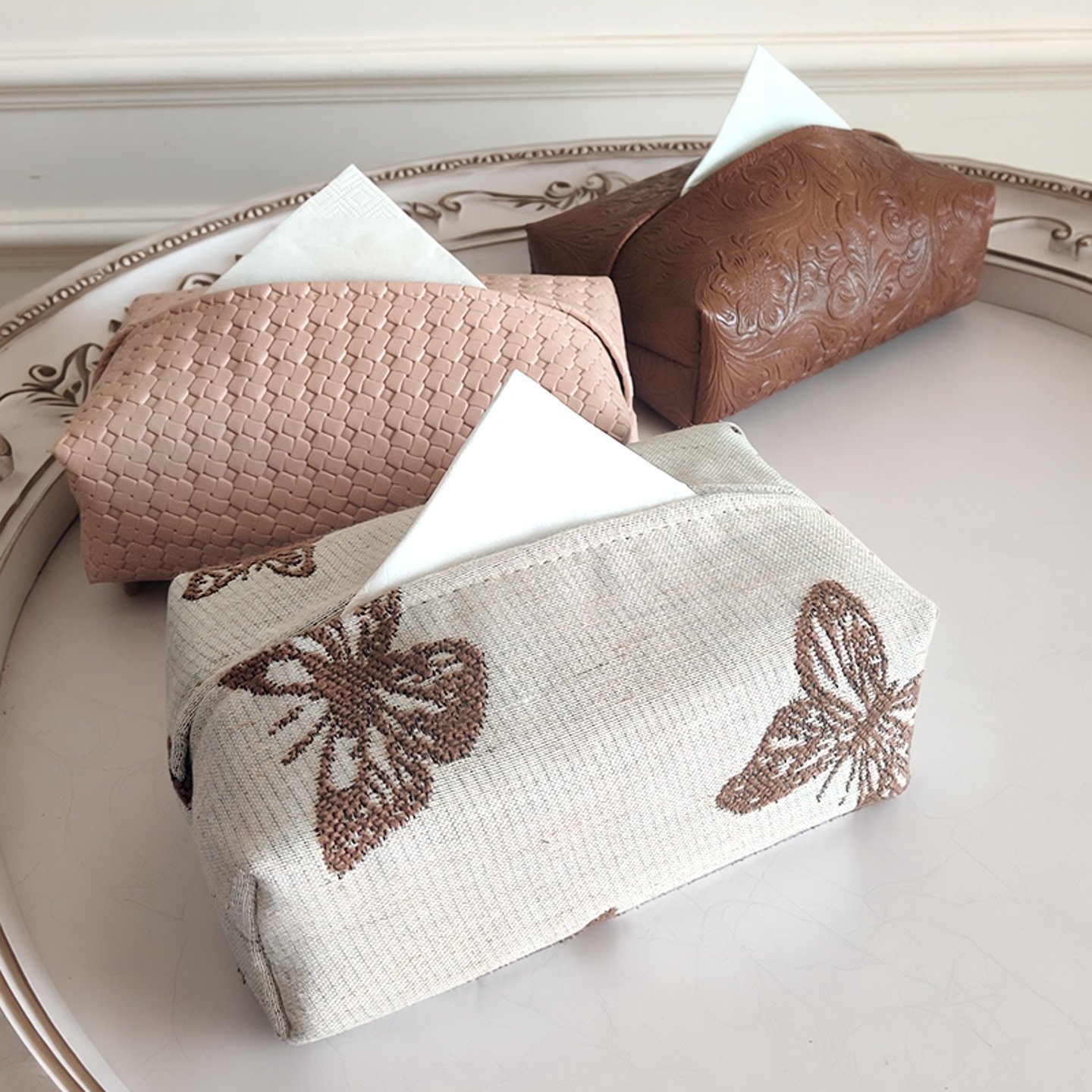 原创小众法式中古风高级感2026新款纸巾盒家用客厅纸巾收纳包,收纳整理,纸巾套,淘宝优惠券,粉丝福利购,淘宝优惠卷