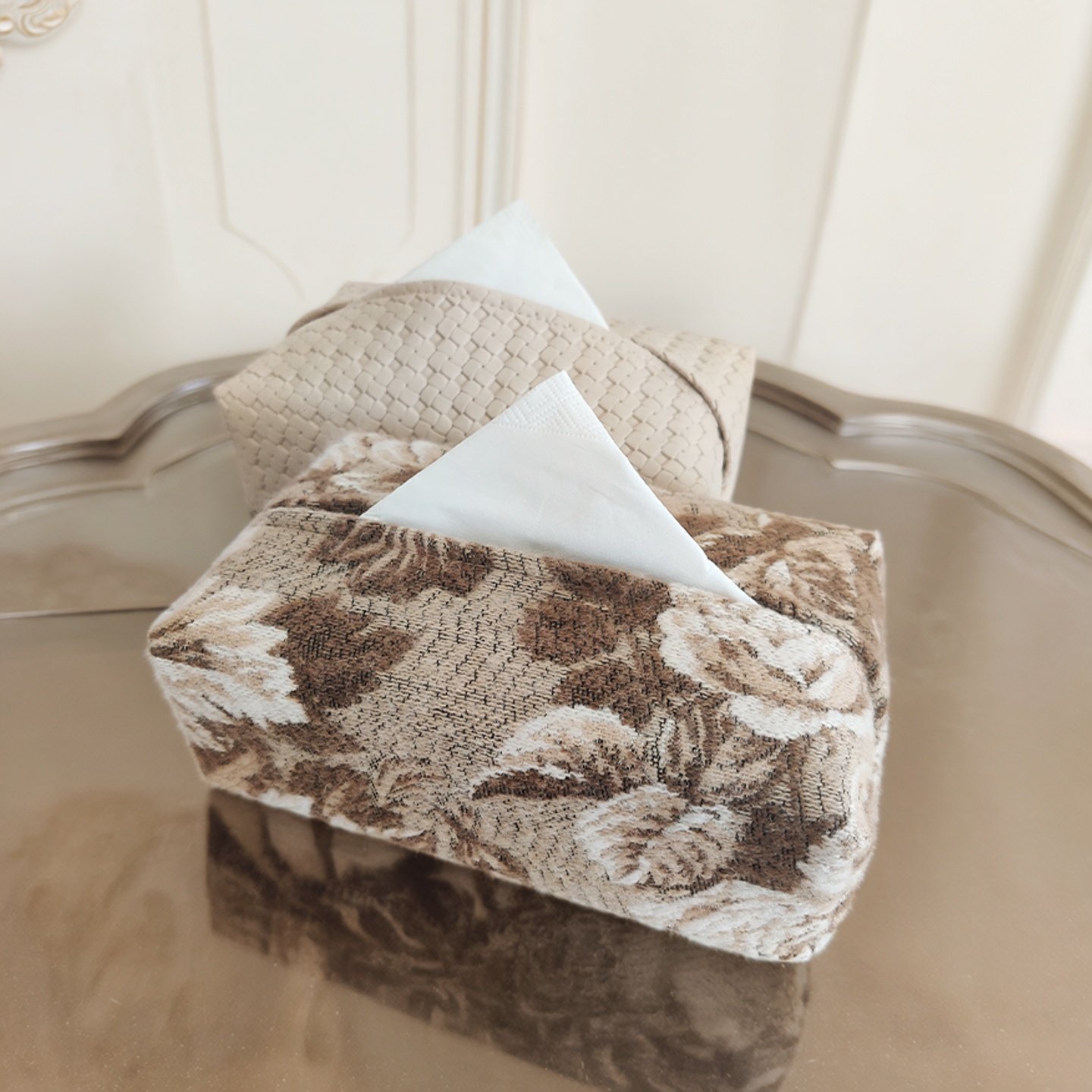 法式纸巾盒高级感2026新款中古风家用客厅轻奢茶几桌面纸巾收纳包,收纳整理,纸巾套,淘宝优惠券,粉丝福利购,淘宝优惠卷