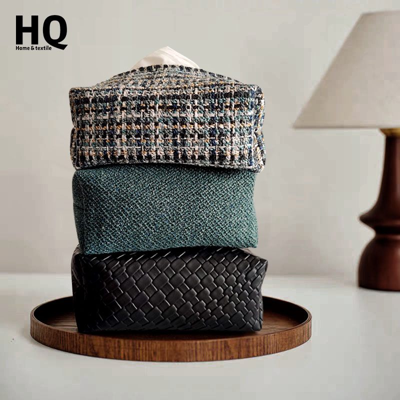 孔雀绿色2025新款纸巾盒高级感家用客厅中古风轻奢茶几桌面纸抽盒