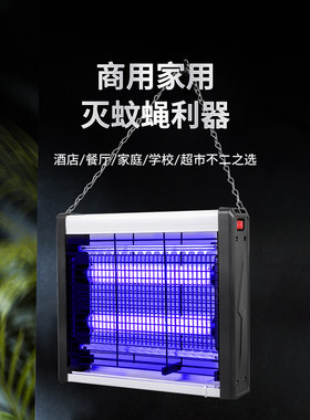室内灭蚊灯灭蝇灯家用灭蚊器商铺用挂墙餐厅饭店诱捕蚊蝇苍蝇神器