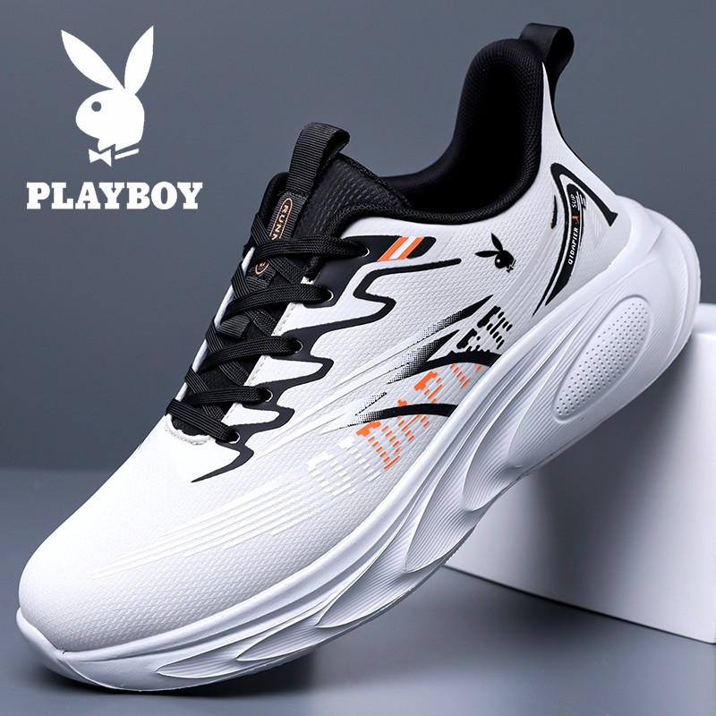 花花公子新款男鞋冬季男士运动鞋厚底防滑减震透气休闲跑步鞋学生