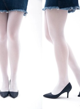 MAKISHIMU护士袜芭蕾舞蹈袜纯色80D天鹅绒白色丝袜连裤袜子