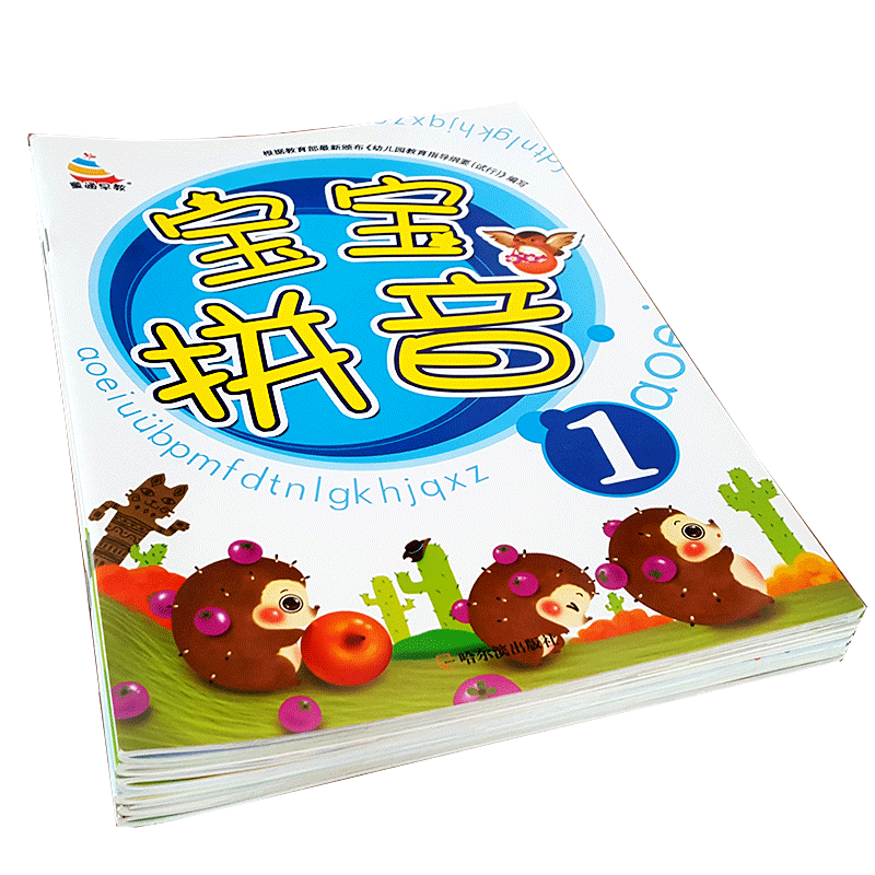 全套6本宝宝数数拼音识字儿童