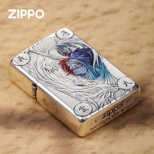 ZIPPO打火机正版义薄云天正品防风煤油火机男生日礼物兄弟礼物
