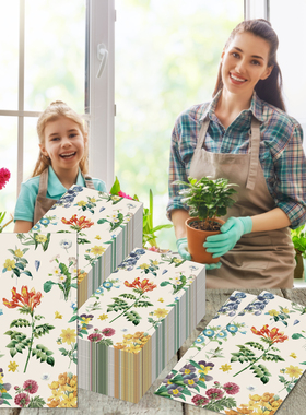印花餐巾复古花朵宝宝婚庆生日长纸巾派对节日餐具派对一次性纸巾