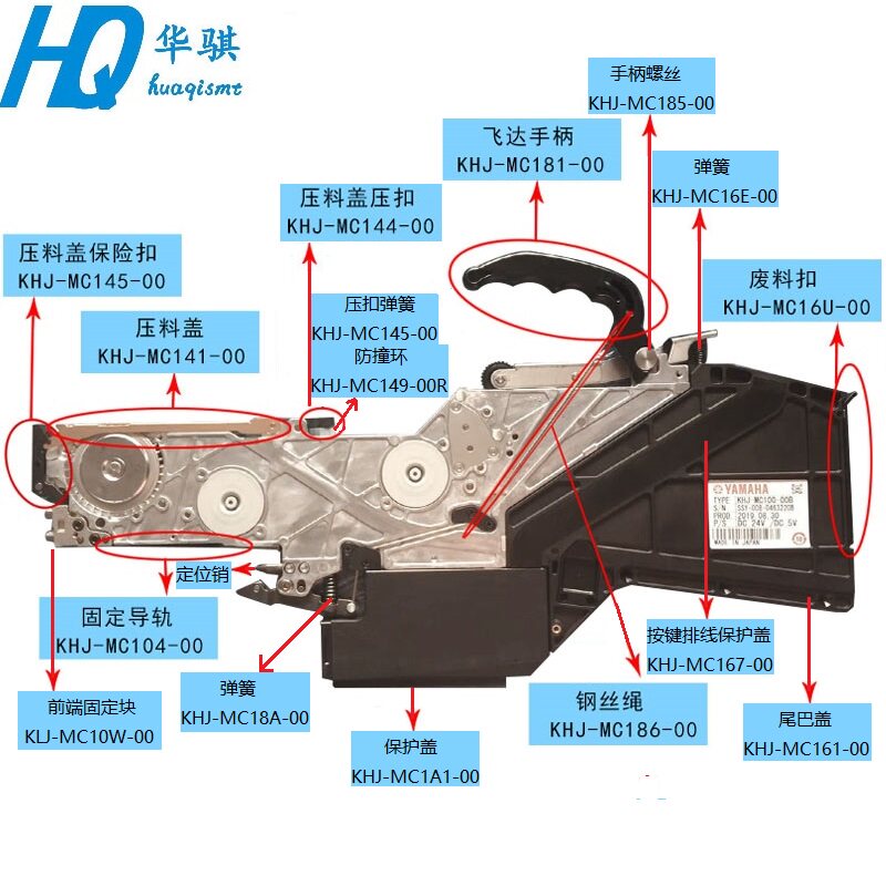 雅马哈贴片机SS按键排线手柄齿轮图片
