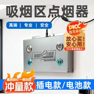 吸烟区点烟器工厂机场养老院电弧插电220v吸烟室固定式电子点烟器