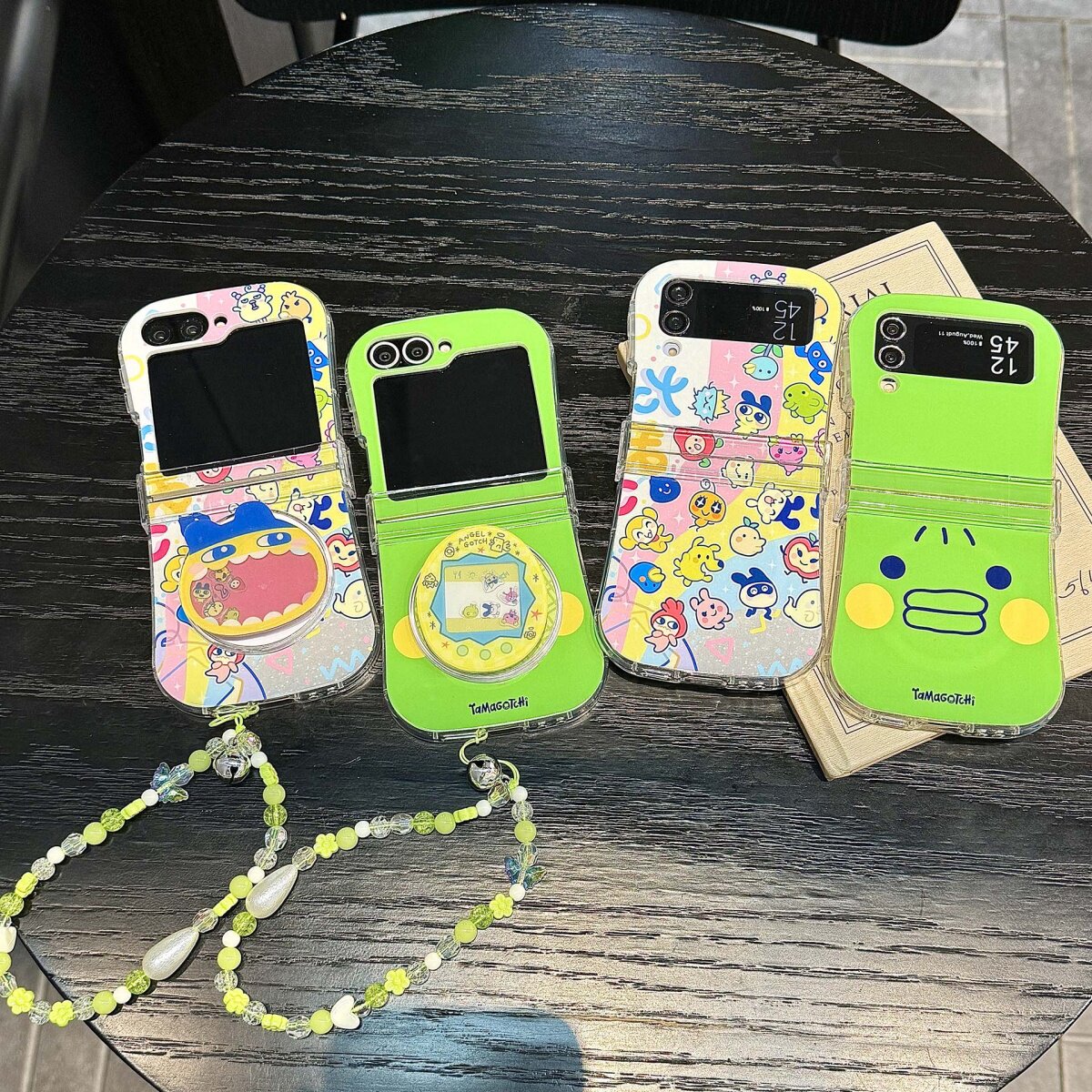 适用三星ZFlip6折叠屏保护套zflip5手机壳韩国可爱磁吸支架拓麻歌子大嘴吉小蛮腰w24flip防摔ZFlip3全包f7110