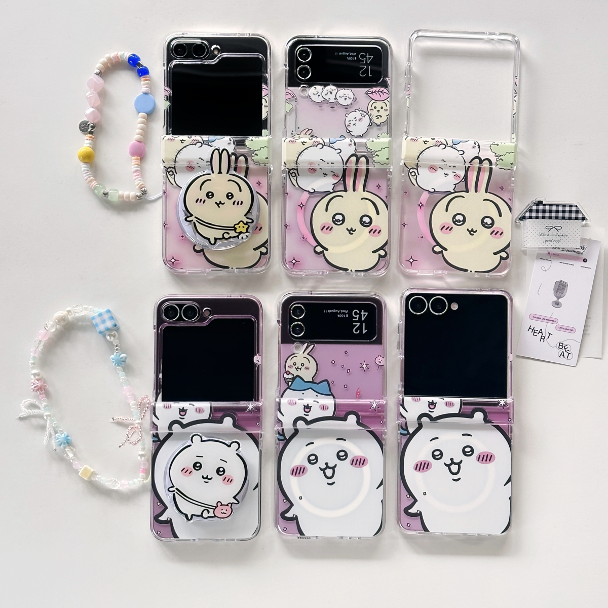 适用韩国三星GalaxyZFlip7/6手机壳全包新款zflip7fe折叠屏w24flip翻盖保护套Flip4/3磁吸支架乌萨奇卡通吉伊