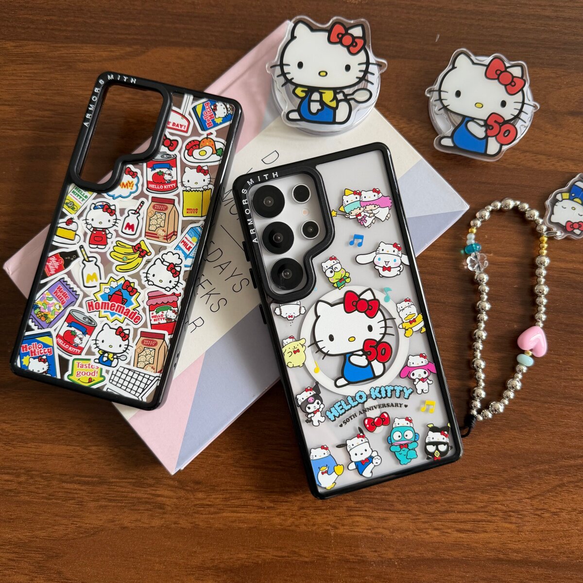 韩国零食kitty猫贴纸磁吸支架适用三星GalaxyS26Ultra手机壳新款s25保护套s26ultra可爱s24fe全包防摔s23plus