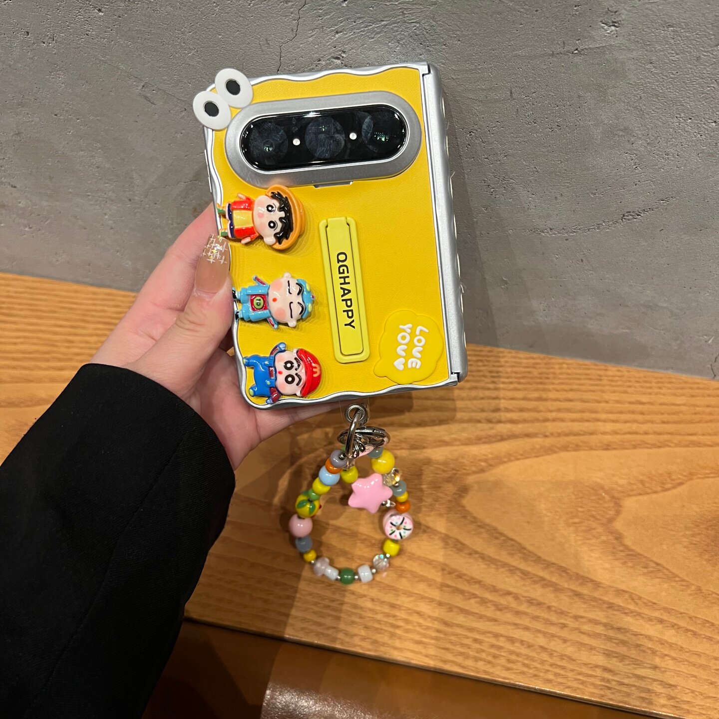韩系可爱趣味立体路飞蜡笔小新适用华为puraxmax折叠屏保护套手机壳Pura X Max典藏版皮质波浪边PURAXMAX全包