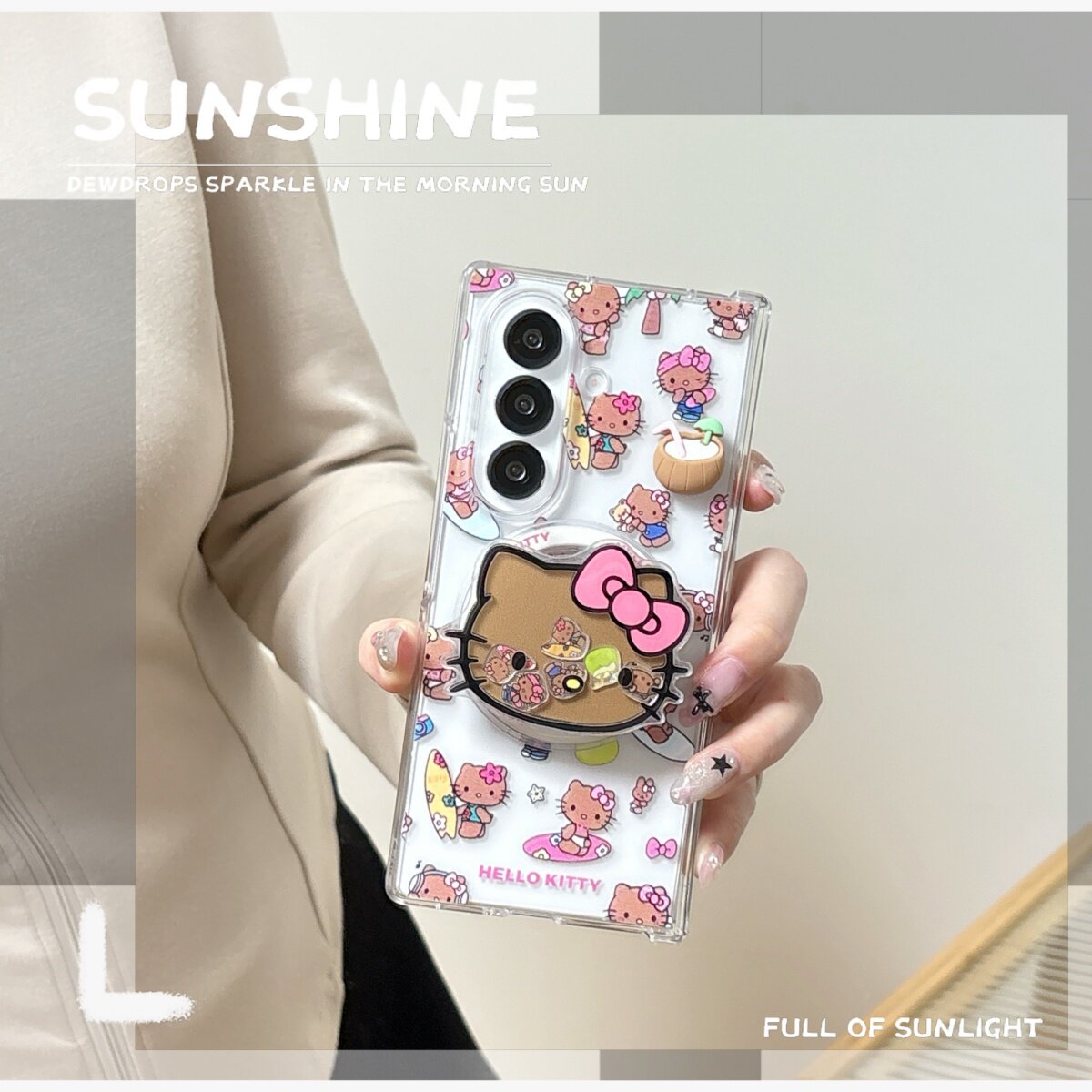 可爱卡通滑板黑皮HelloKitty