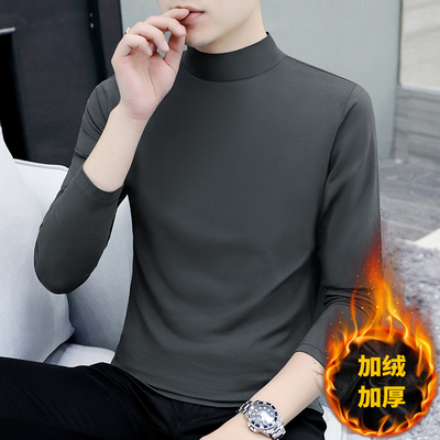 男士纯棉秋衣加绒加厚保暖内衣