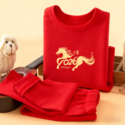 德绒保暖儿童本命年秋冬男童女童