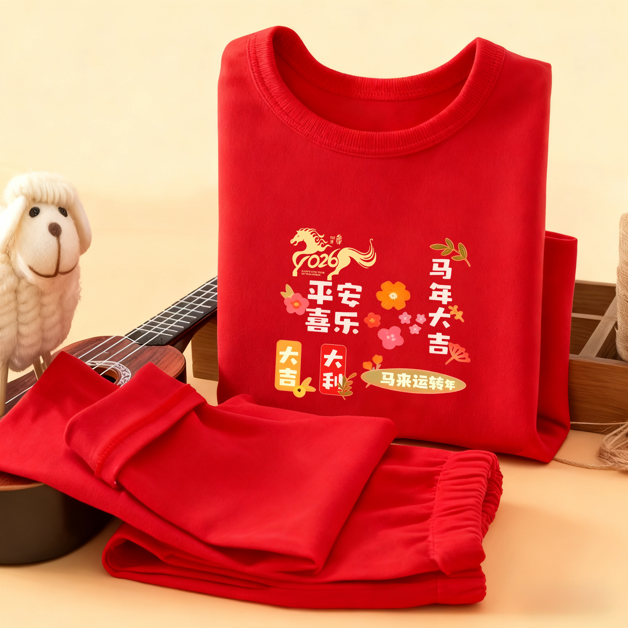 德绒儿童红色保暖秋衣秋裤中大童冬季新款2026马年本命年内穿打底,童装/婴儿装/亲子装,套装,淘宝优惠券,粉丝福利购,淘宝优惠卷