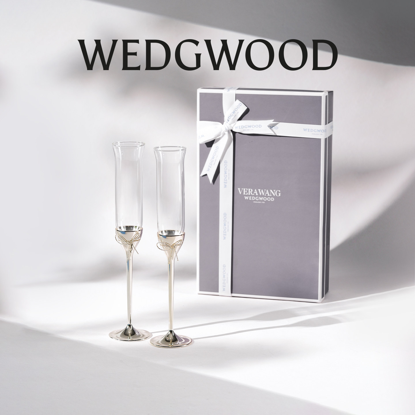 【新婚礼物】WEDGWOOD威基伍德Vera Wang爱之结绳香槟杯酒杯