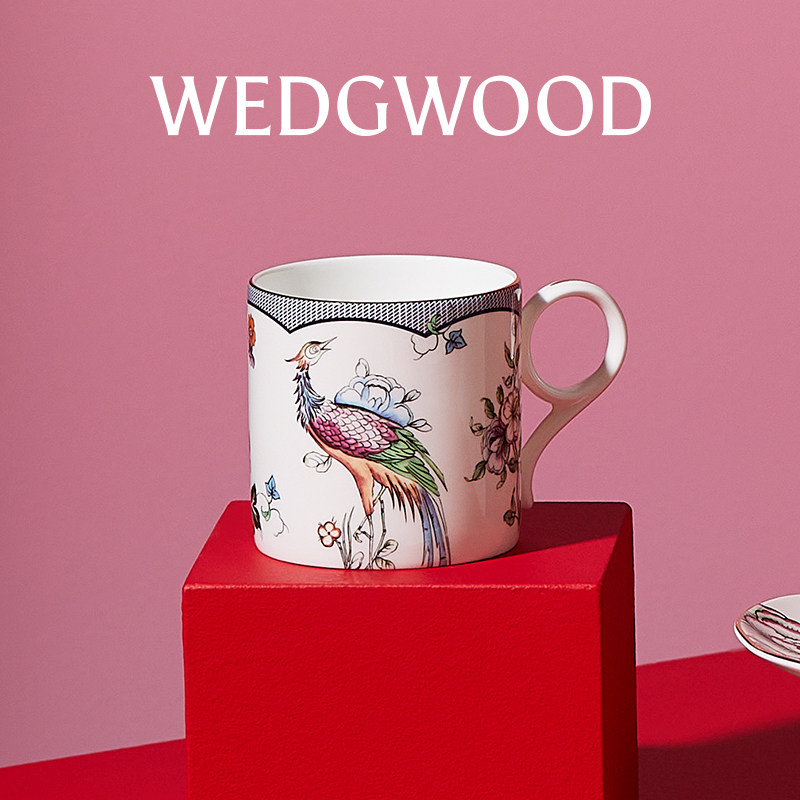 WEDGWOOD幸运彩雀马克杯小雀幸家用骨瓷精致水杯咖啡杯杯子