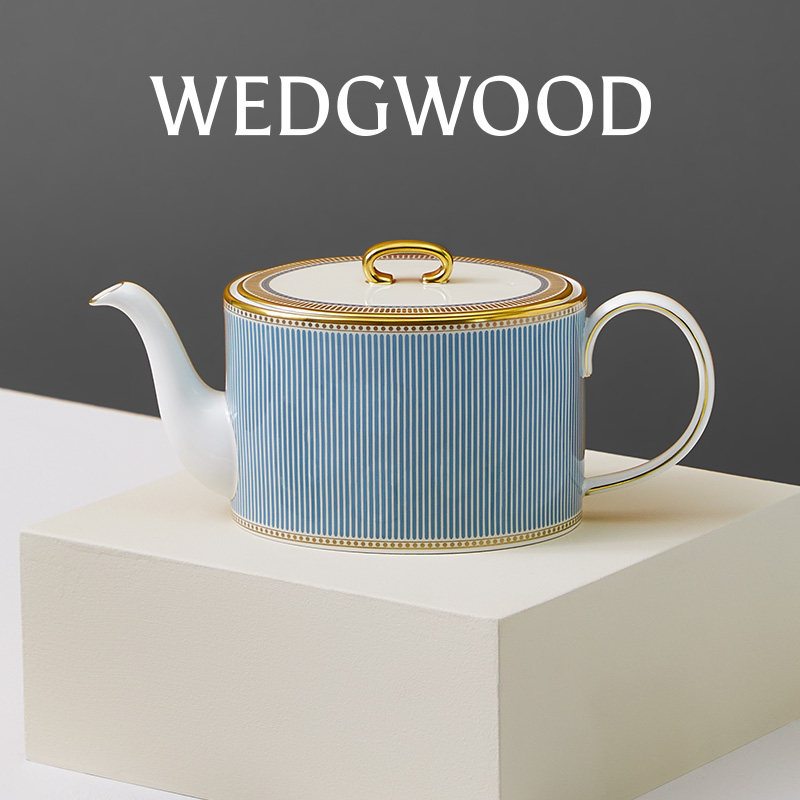 WEDGWOOD威基伍德永恒之光茶壶泡茶壶家用骨瓷茶具英国制造