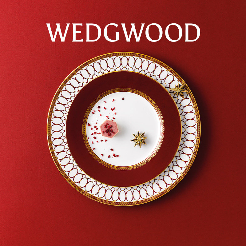 WEDGWOOD威基伍德金粉年华餐盘骨瓷盘子欧式西餐餐盘菜盘