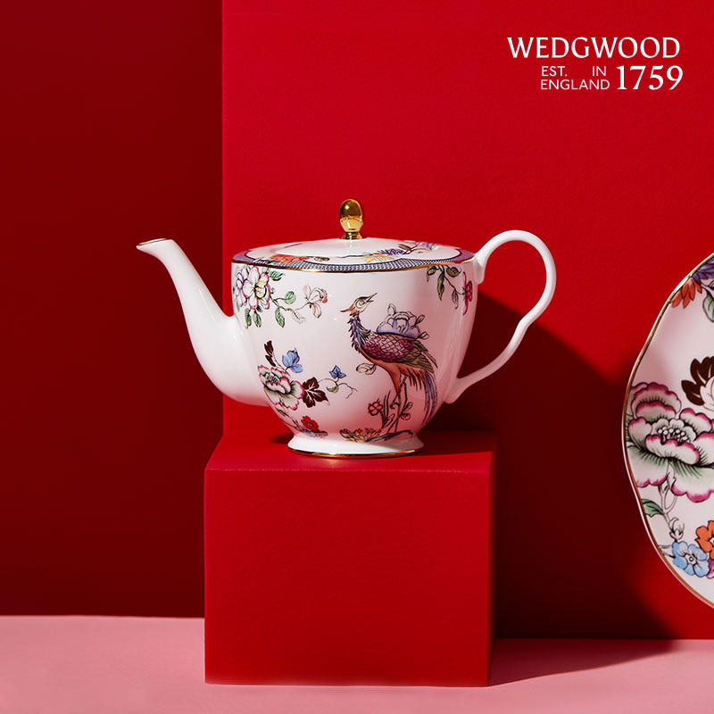 WEDGWOOD威基伍德幸运彩雀单人茶壶糖碗奶盅小雀幸骨瓷泡红茶,餐饮具,茶壶,淘宝优惠券,粉丝福利购,淘宝优惠卷