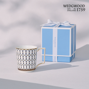WEDGWOOD威基伍德金粉年华马克杯情侣杯骨瓷水杯生日礼物送礼