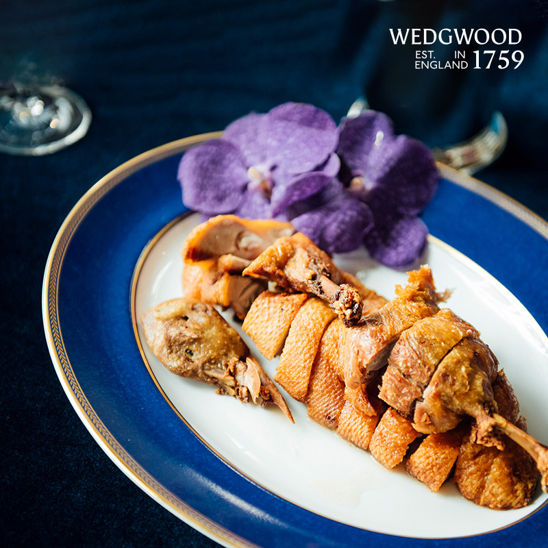 WEDGWOOD威基伍德金粉年华椭圆盘鱼盘骨瓷深盘汤盘盘子,餐饮具,盘,淘宝优惠券,粉丝福利购,淘宝优惠卷