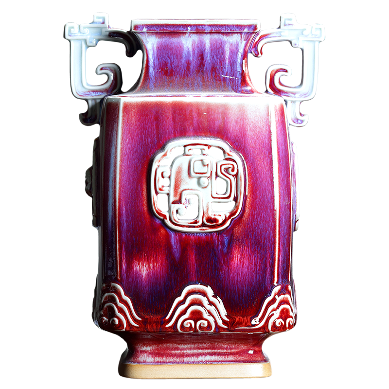 孔家鈞窯[華盛尊]中國鈞瓷擺件 東盟博覽會外賓禮品孔相卿監(jiān)制