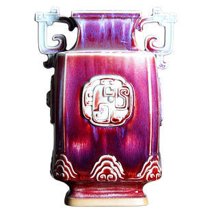 孔家钧窑[华盛尊]中国钧瓷摆件 东盟博览会外宾礼品孔相卿监制