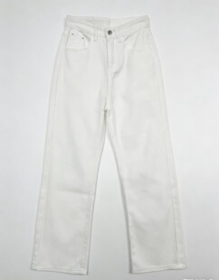 女319 高腰宽松显瘦阔腿直筒拖地牛仔裤 甜甜粉丝专享