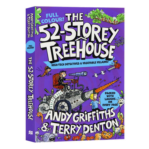 树屋故事4全彩漫画版 The 52-Storey Treehouse Colour Edition 第52层小屁孩树屋历险记 儿童故事章节书 幽默 英语课外读物