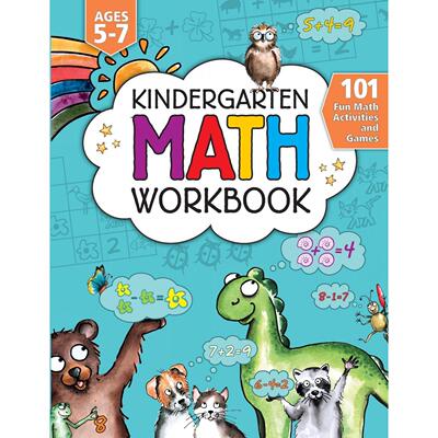 按需印刷 Kindergarten Math Activity Workbook幼儿园数学活动练习册:101个有趣的数学活动和游戏加减法，5-7岁儿童英文原版