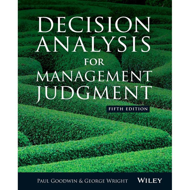 预售  Decision Analysis for Management Judgment