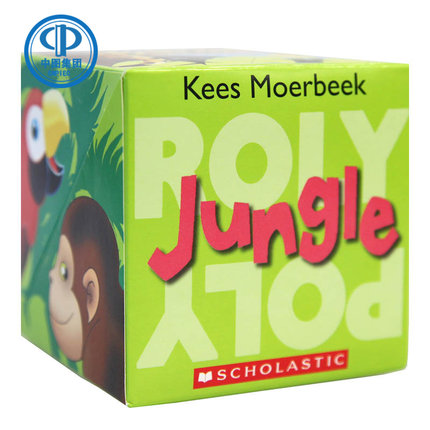Roly Poly Pop-up: Jungle 魔术方块立体游戏书：丛林 系列全套装 幼儿英语童书 翻转玩具书 Scholastic学乐