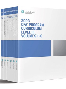 2023 CFA Program Curriculum Level III Box Set 特许金融分析师官方教材