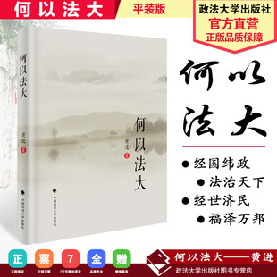 平裝 社 9787562088592 黃進著 中國政法大學出版 何以法大 書籍 正版 版