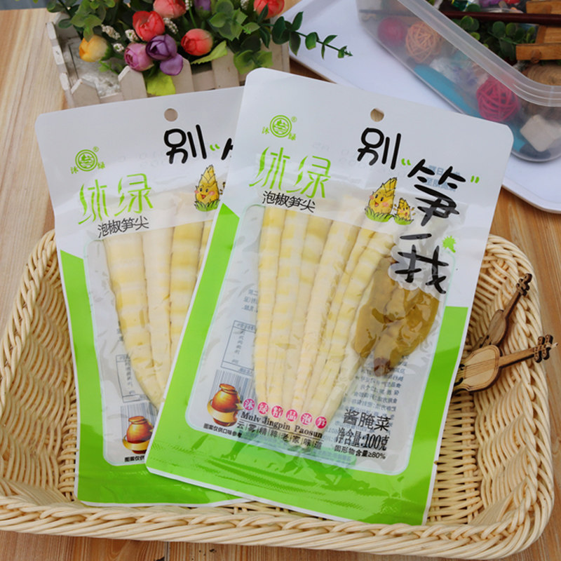 别笋我泡椒笋尖100g酸辣开袋即食山椒竹笋小包装新鲜嫩脆笋子零食
