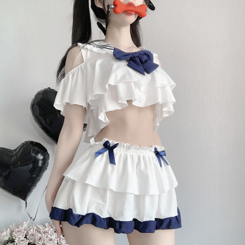 SALTCRUSH性感可爱学生套装日系萝莉二次元jk制服纯欲水手服女仆-封面