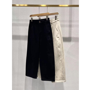 明线九分气球裤 GM1197 加绒牛仔裤