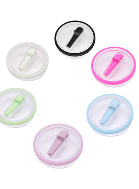 新款四代40oz杯盖创意折叠吸管盖密封防漏透明塑料汽车杯盖